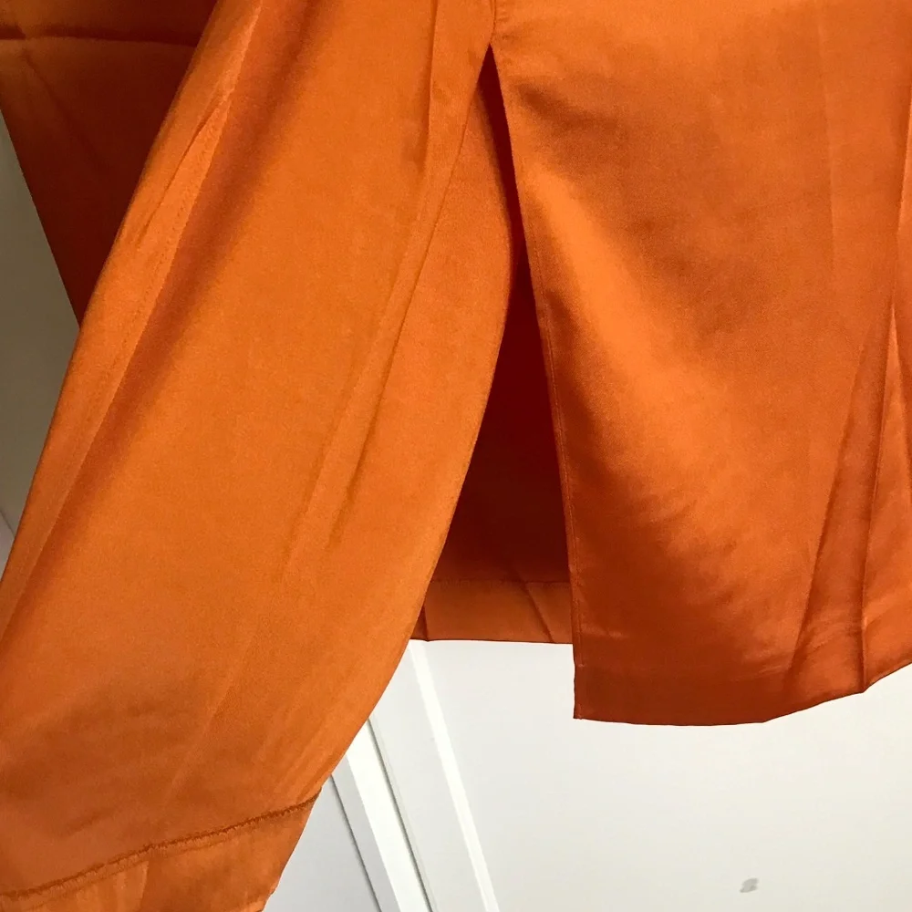 J. CREW Satin Sarong Skirt NWT Orange Spice Women’s Plus Size 16